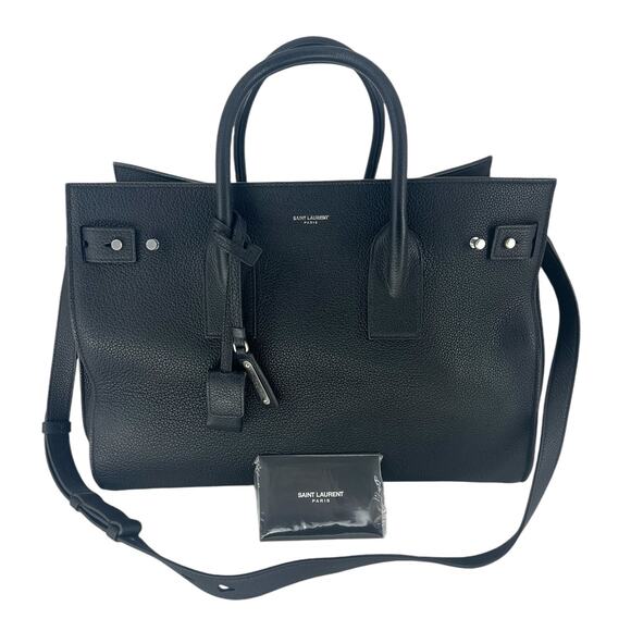 Saint Laurent Sac de Jour Souple Bag Leather Bag in Medium Black Silver - Picture 3 of 16